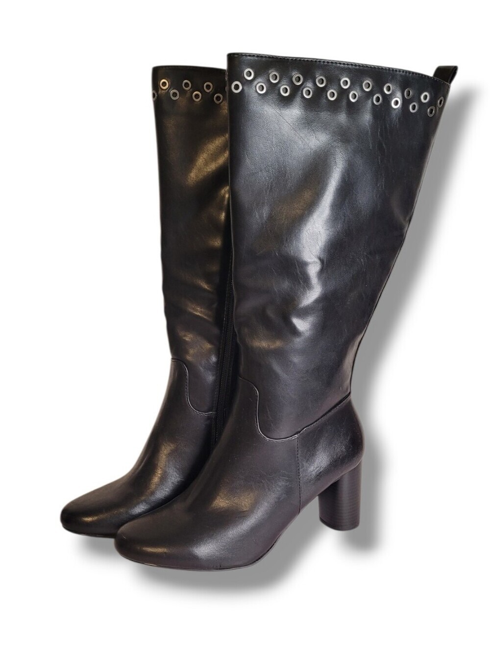 NWT Kim Rogers Jenna Black Mid-Calf Fashion Boots Size 9